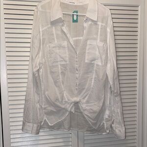 Maurices Classic White Blouse